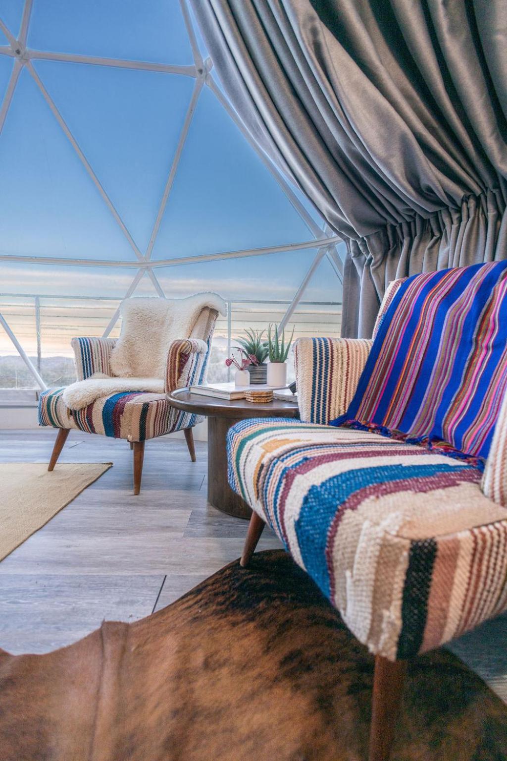 فيلا Zia Geo Dome At El Mistico Ranch, Glamping Nogal المظهر الخارجي الصورة